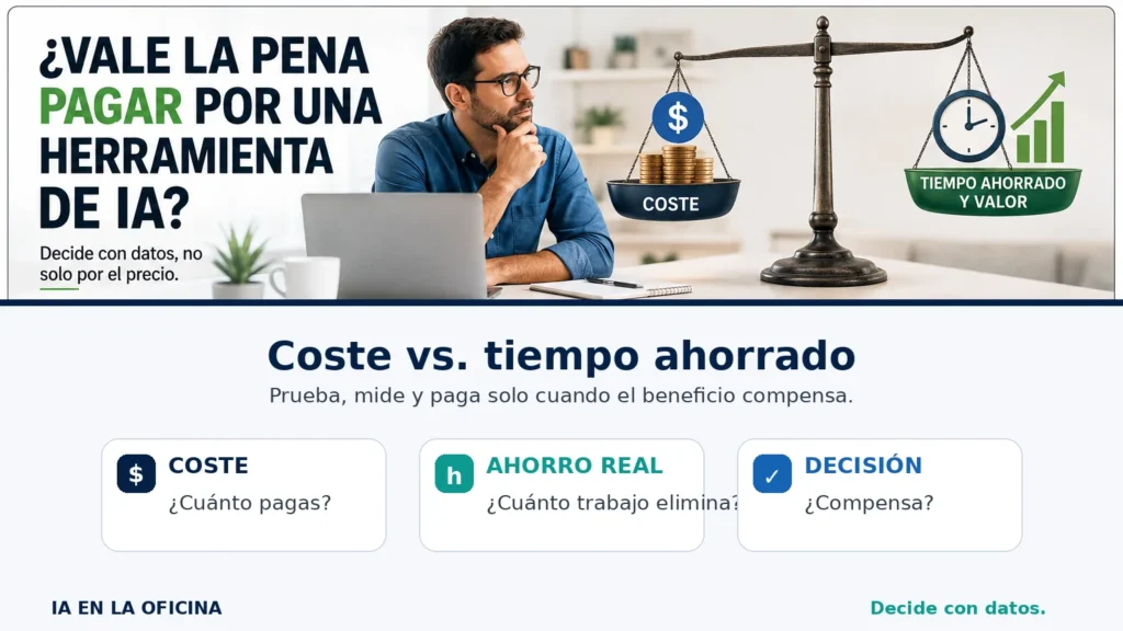 Herramientas de IA de pago y cálculo de coste frente a ahorro